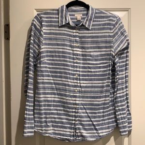 J. Crew Lightweight Striped Button Down